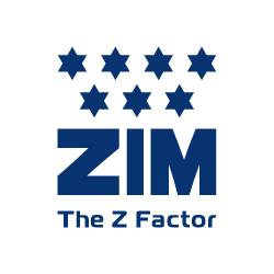 zim logo + the z factor_blue